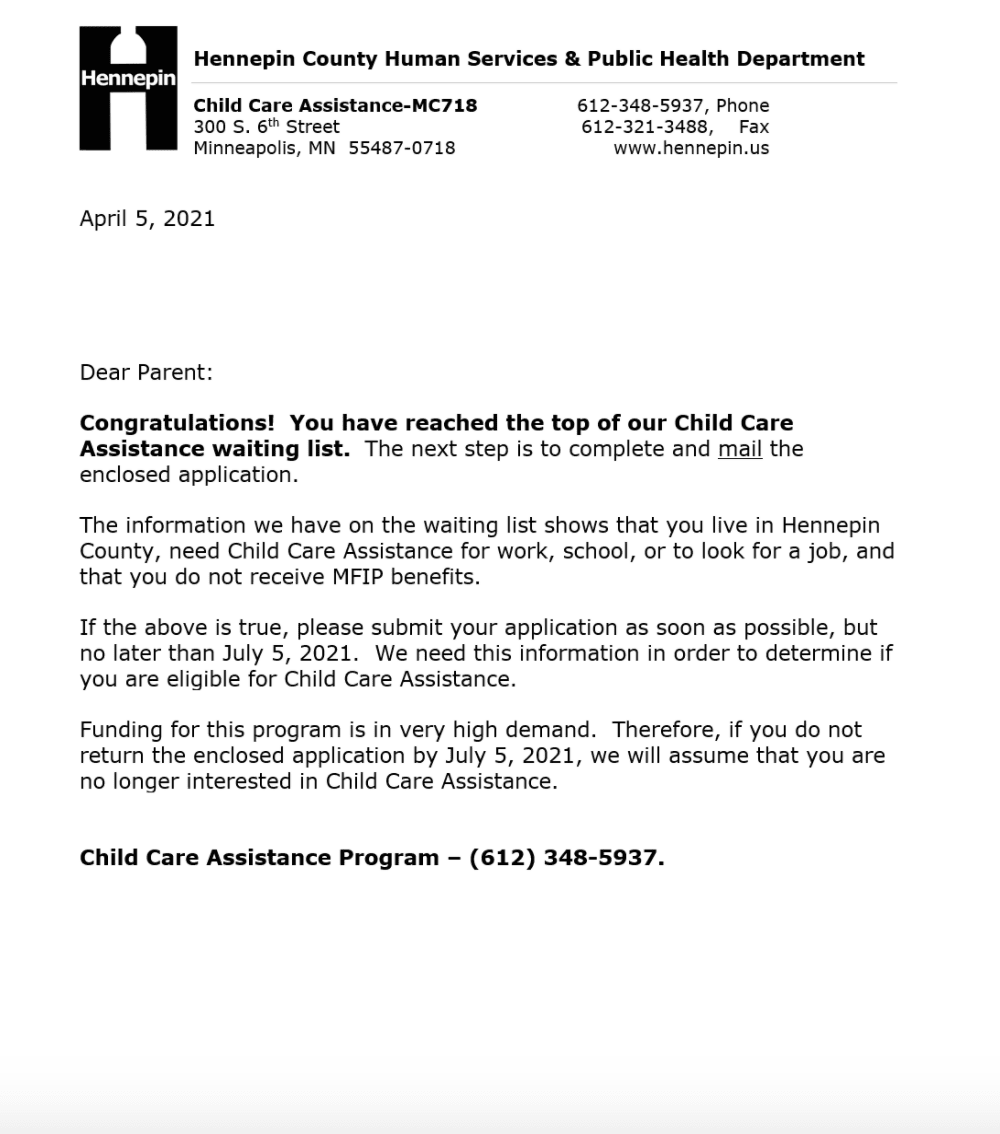 mail in option flyer
