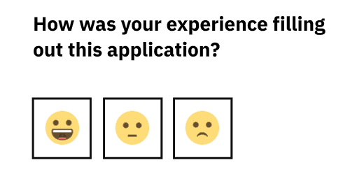 Satisfaction survey asking