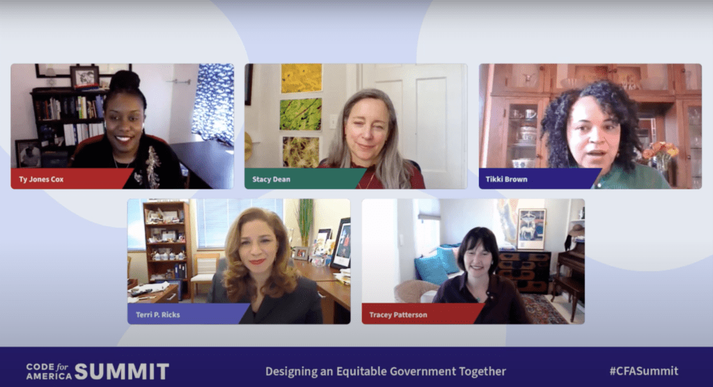 a screenshot of a youtube video with all panel participants