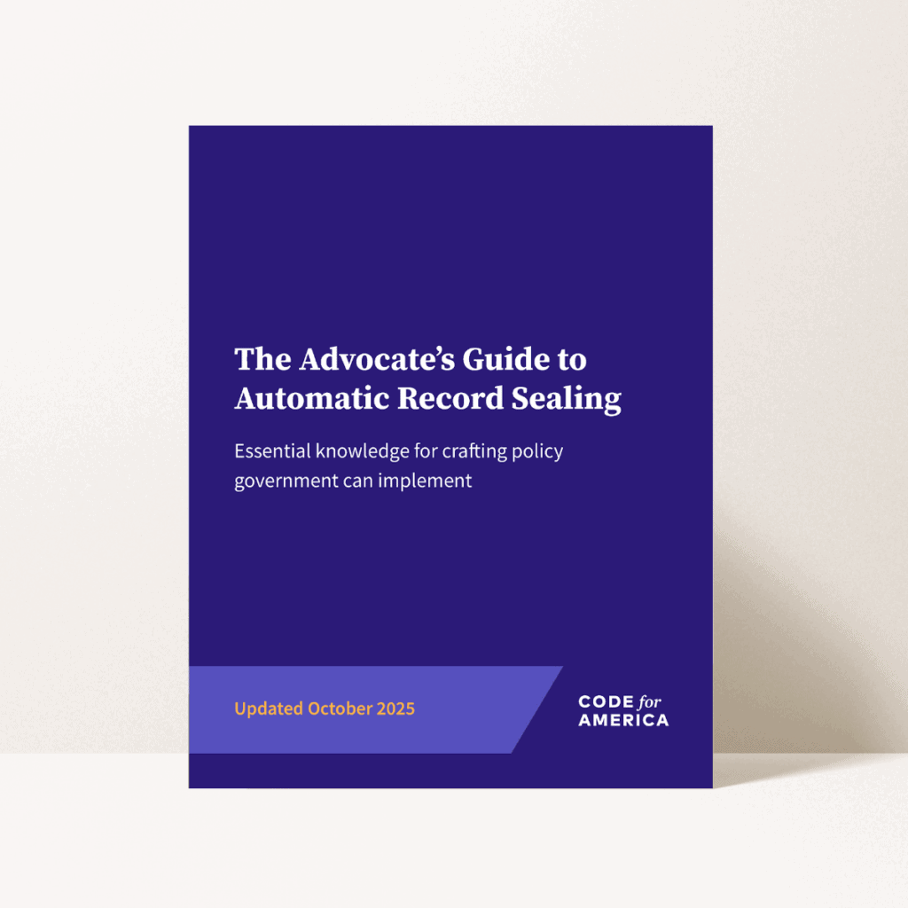 Image of the report cover for The Advocate’s Guide to Automatic Record Sealing
